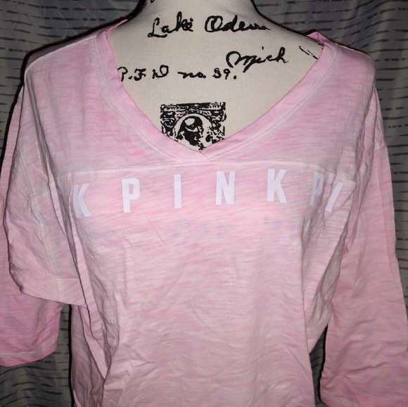 PINK Victoria's Secret Tops - Victoria secret pink 3/4 sleeve shirt